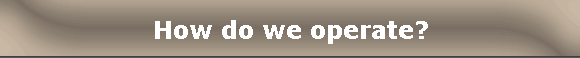 How do we operate?